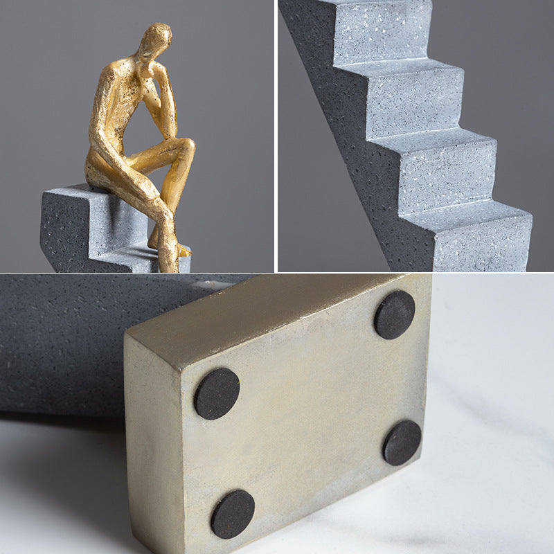 Nordic Luxury Style Abstract Stair Person Decorative Piece