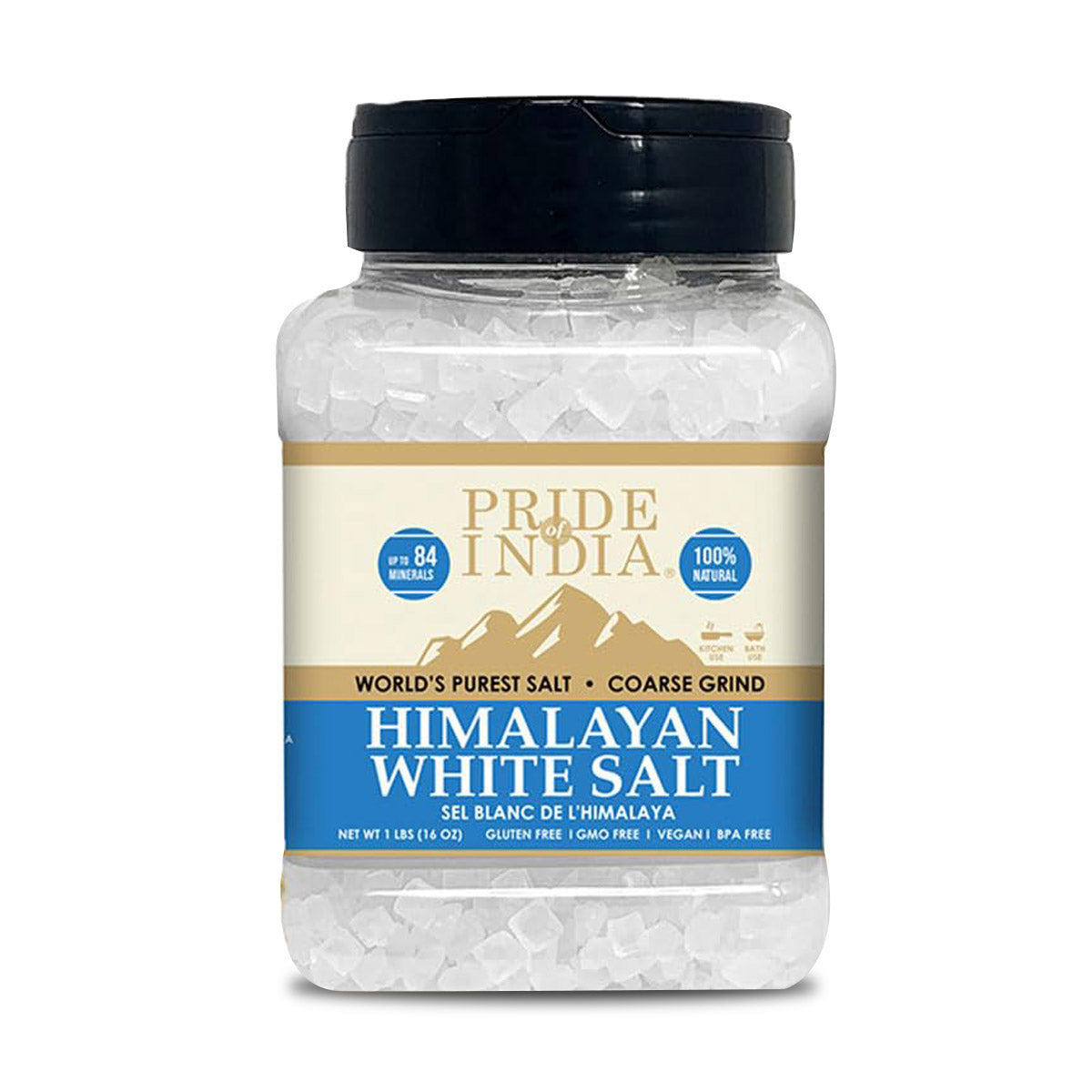 Himalayan White Rock Salt - Coarse Grind