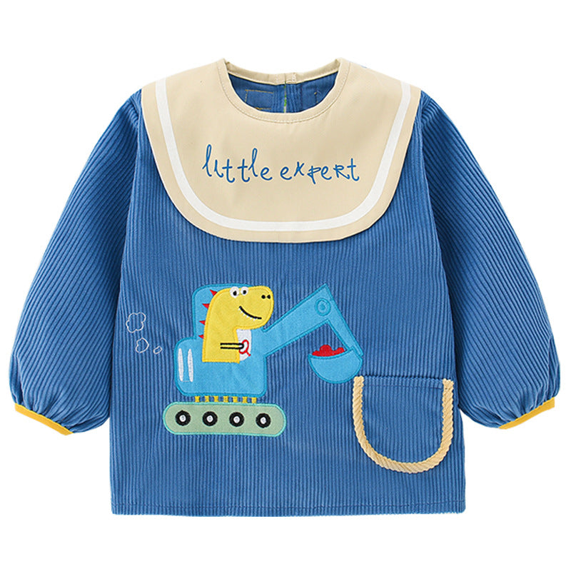 Waterproof Bib for Boys - Stylish Reversible Design