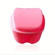 Apple-Shaped Retainer Cleaner Case for Dentures
