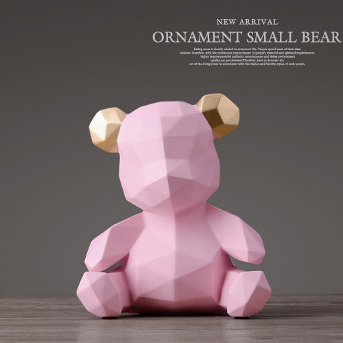 Nordic Resin Bear Piggy Bank Home Decor for Kids
