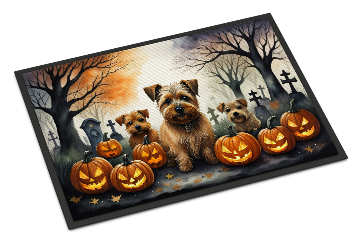 Norfolk Terrier Spooky Halloween Doormat