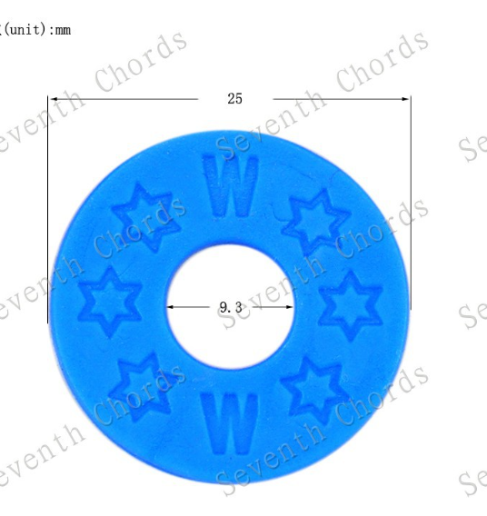 Non-Slip Rubber Pad for Guitar Strap and Tail Pins