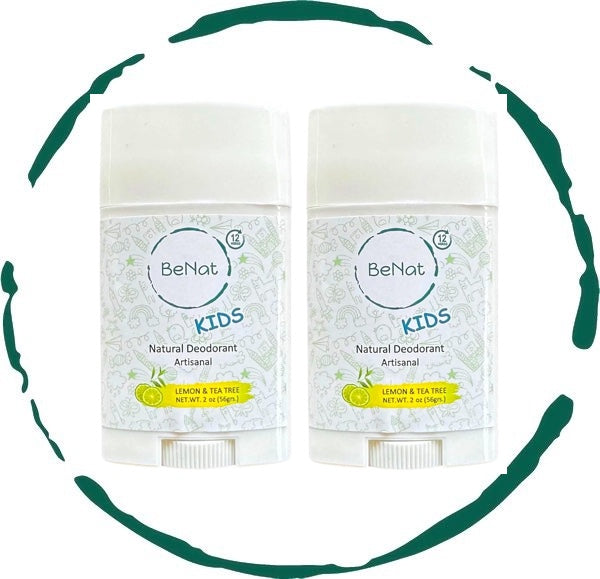 2-Pack all-Natural Deodorants for Kids & Teens
