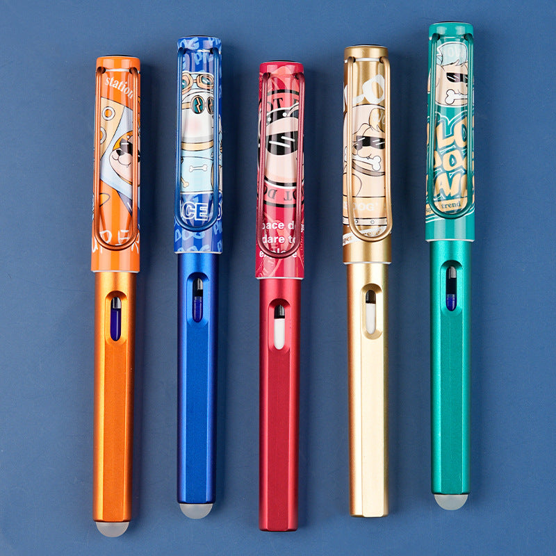 Colorful Cartoon Erasable Pens for Students' Practice