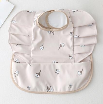 Baby Meal Pocket Waterproof Bib with Angel Wing Design