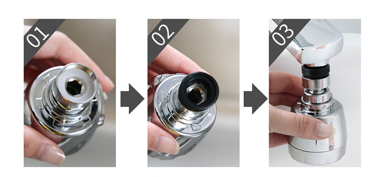 Kitchen Faucet Aerator with Filter and Extension Adapter