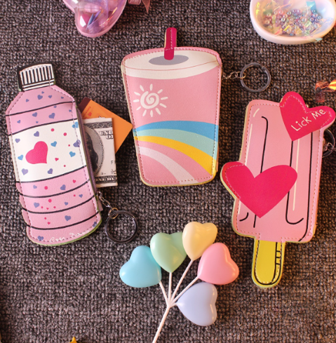 Cute Cartoon Coin Purse Wallet for Girls and Women