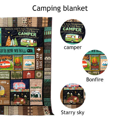 Camping Blanket and Tent Ground Mat for Picnics