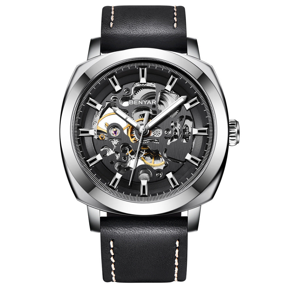 Multi-Functional Hollow Mechanical Waterproof Watch