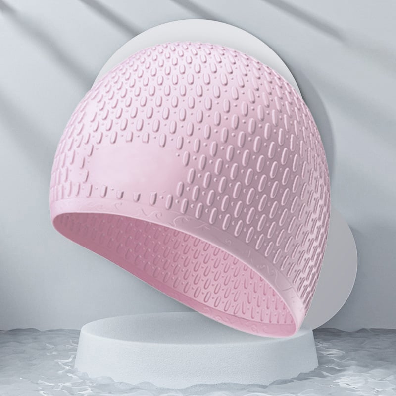 Fashionable Silicone Water Drop Swim Cap