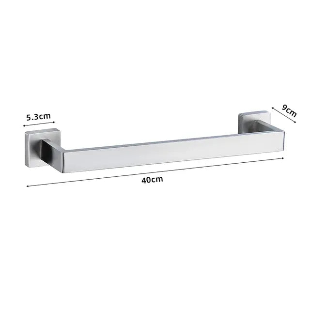 Wall-Mounted Stainless Steel Bathroom Hardware Set