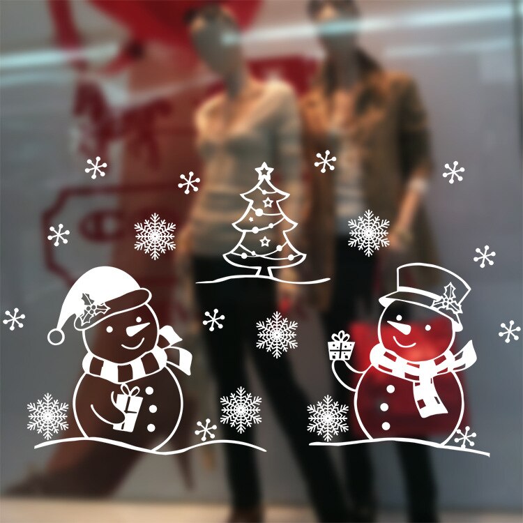 Christmas and New Year Static Cling Window Decorations