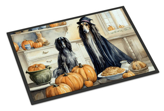Afghan Hound Fall Kitchen Pumpkins Doormat