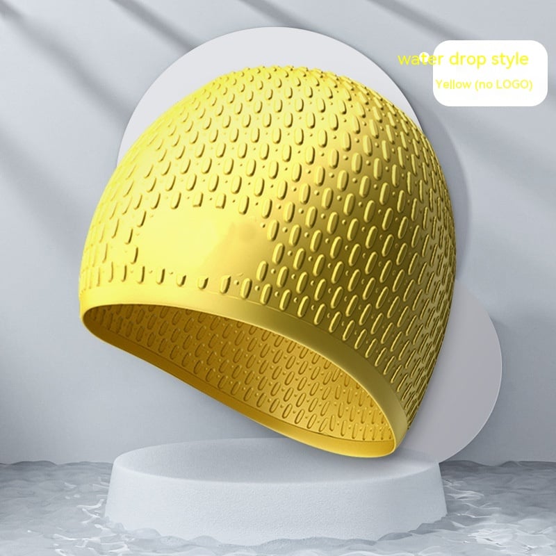 Fashionable Silicone Water Drop Swim Cap