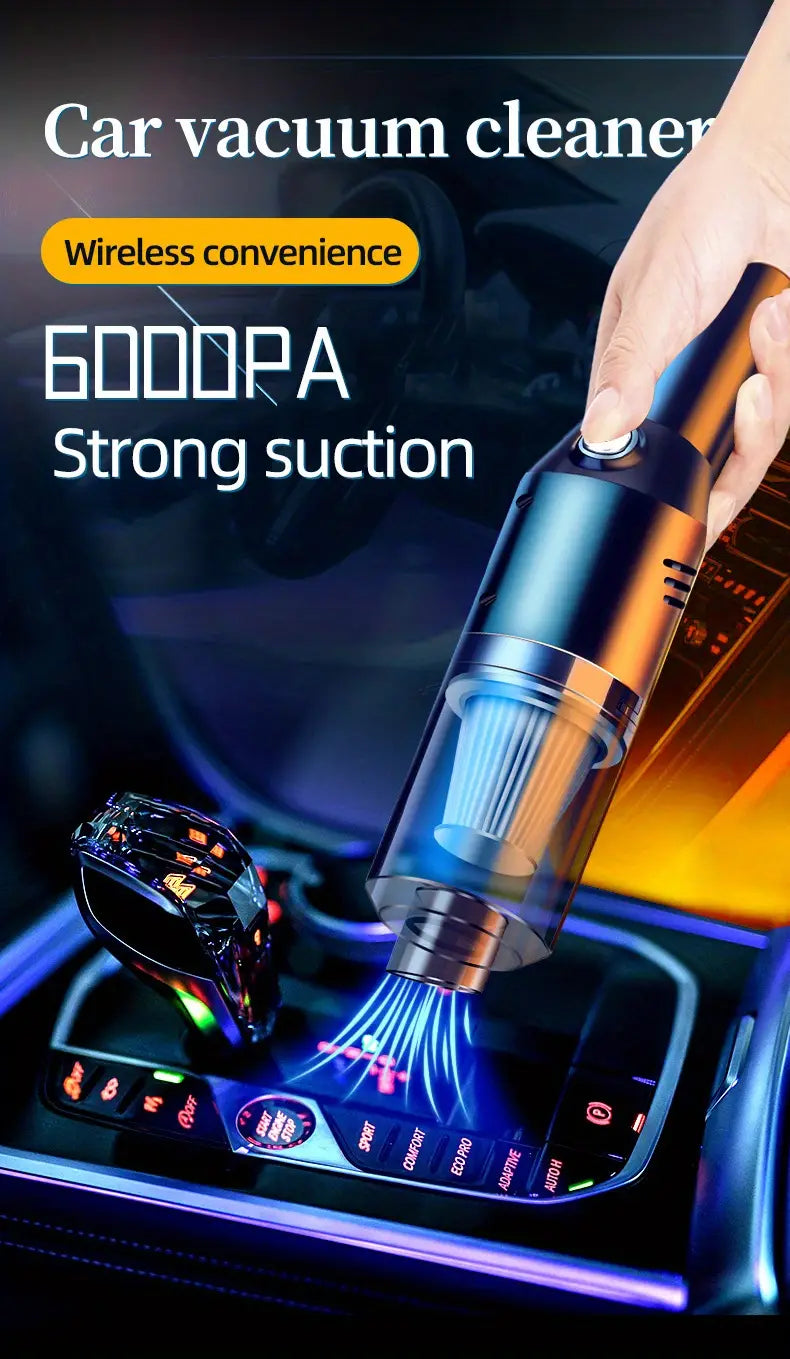 Wireless Car Vacuum Cleaner with Powerful Suction