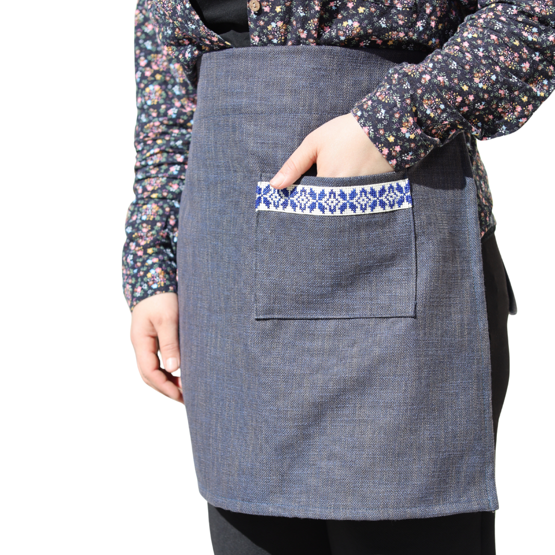 Farah Half Apron - Blue