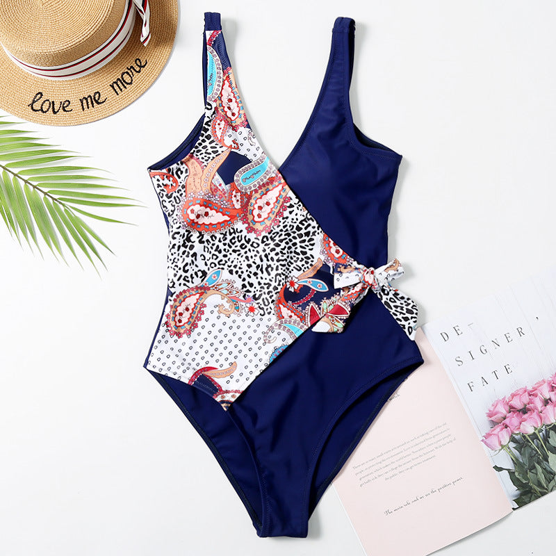 2020 New Women's Swimsuit, Floral One-Piece Bikini