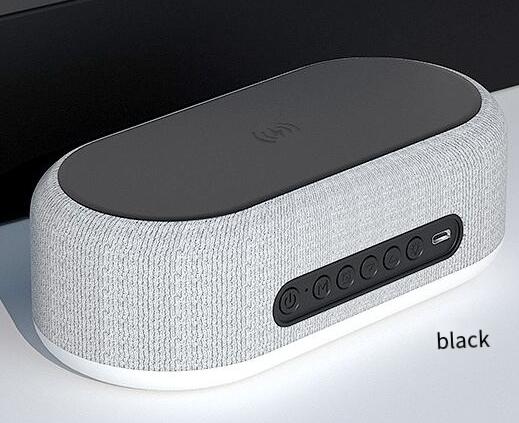 Amazon Desktop Clock Alarm with Wireless Charger & Lamp