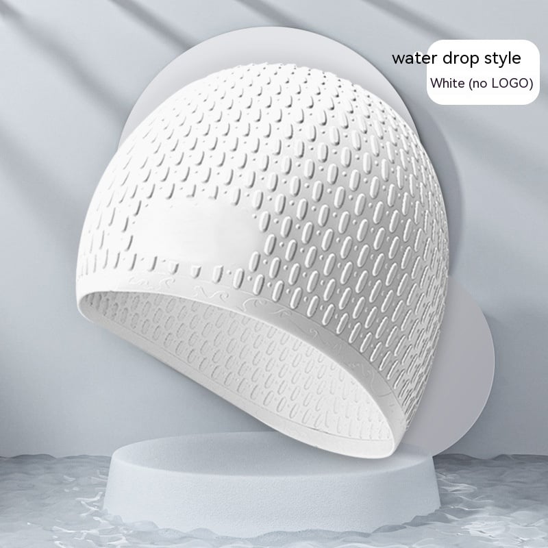 Fashionable Silicone Water Drop Swim Cap