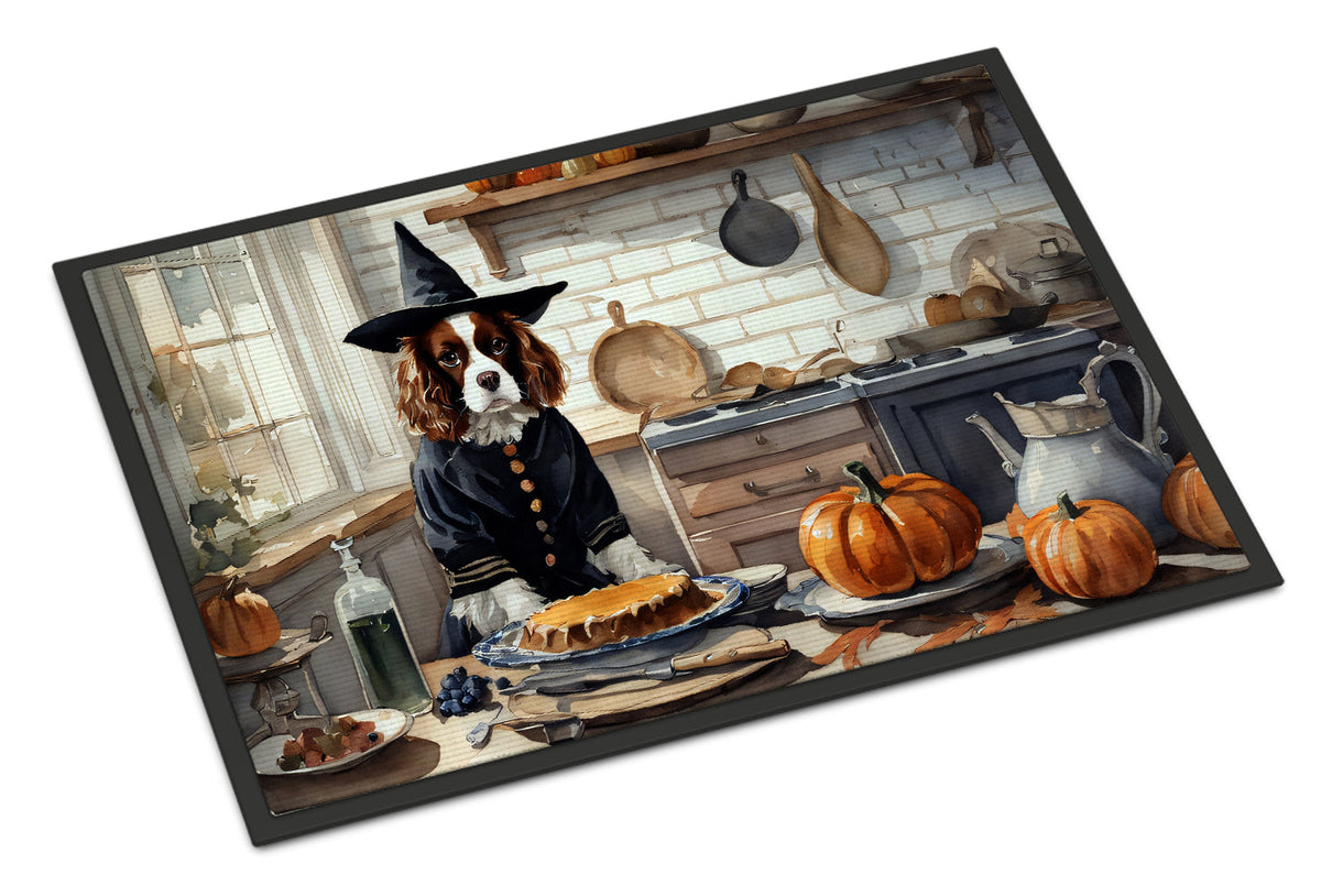 Cavalier Spaniel Fall Kitchen Pumpkins Doormat