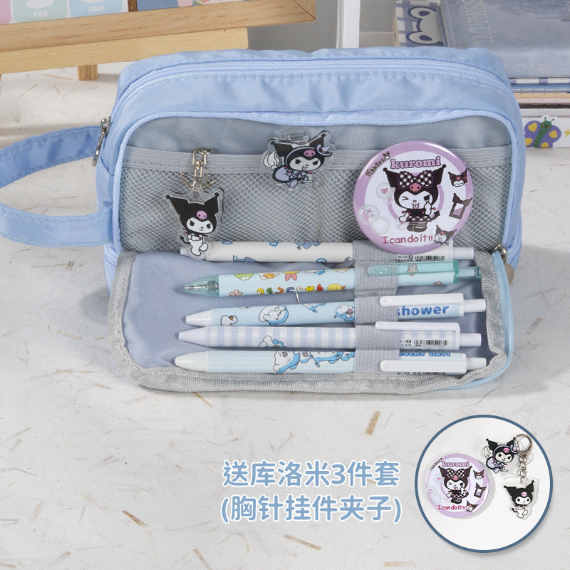 Kuromi Large Capacity Dual-Layer Pencil Case