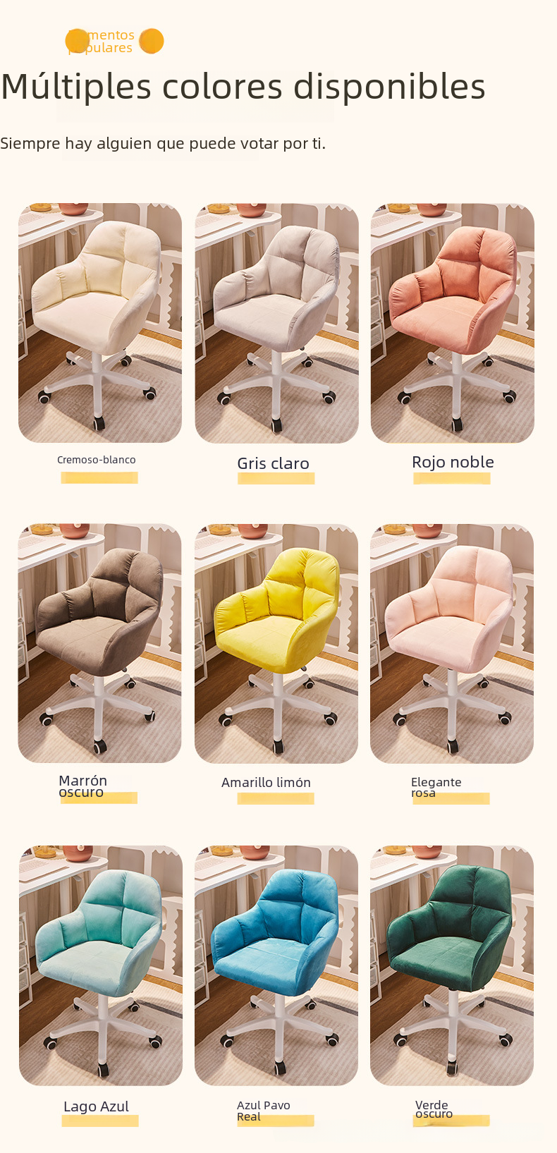 Comfortable Study Chair with Backrest for Home Use