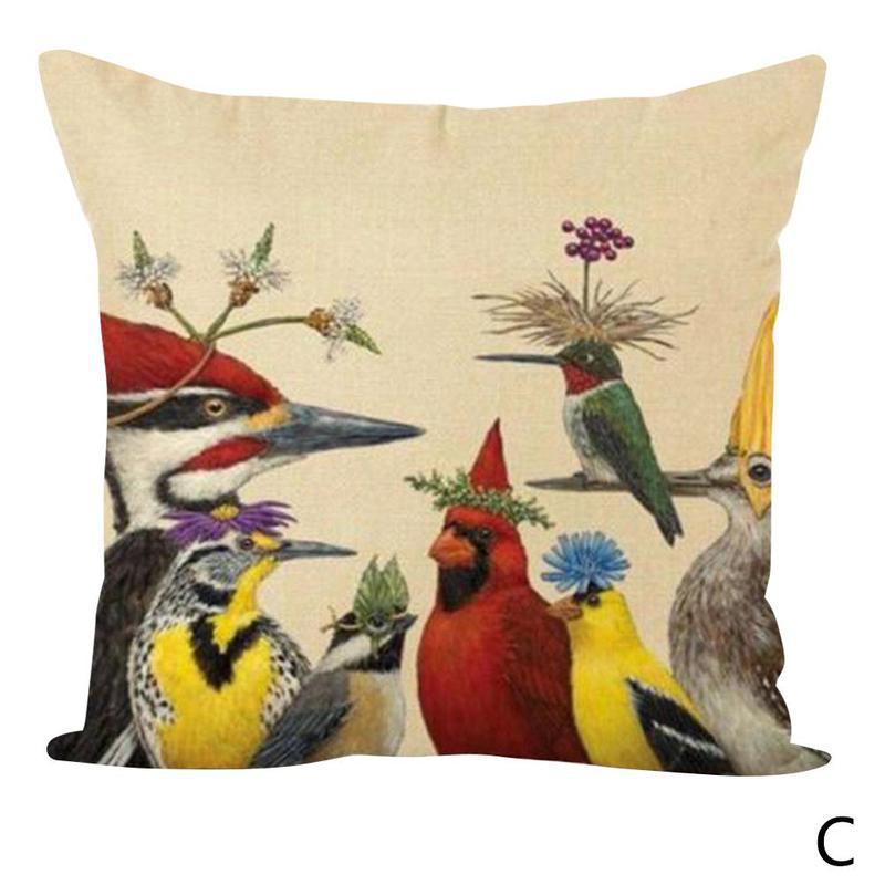 Animal Owl Cushion Cover Pillowcase (No Pillow Included)