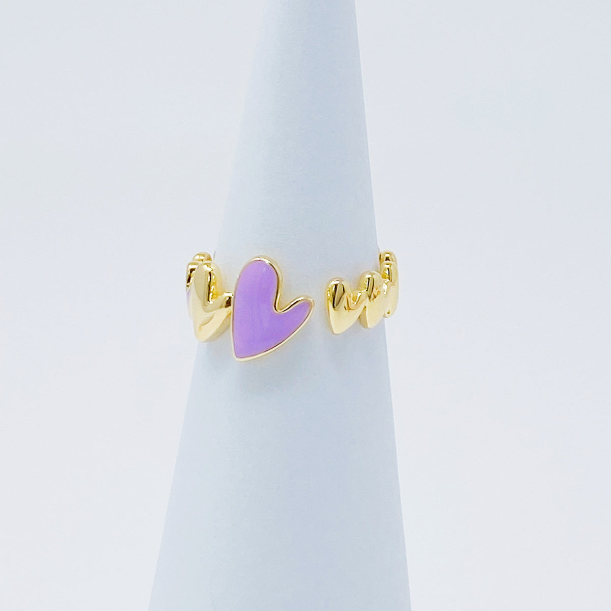 Soft Heart Open Ring