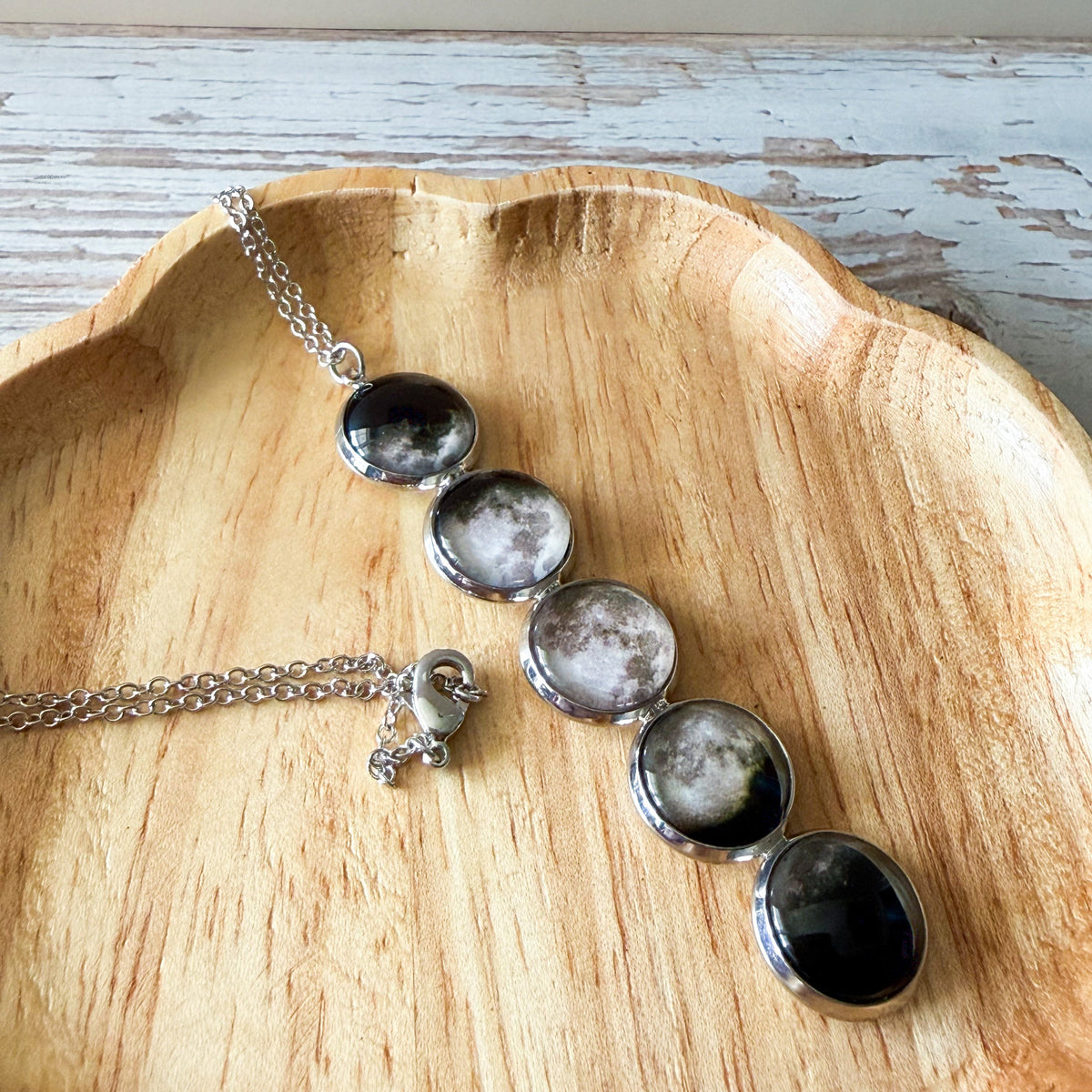 Moon Phase Pendant Necklace