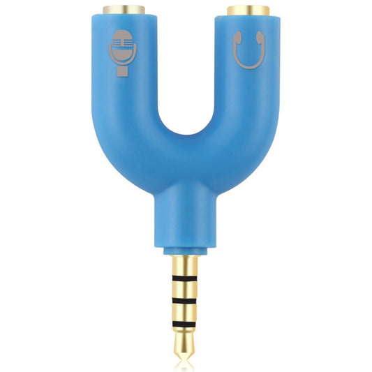 3.5mm Audio Splitter U-Type Adapter for Headphones