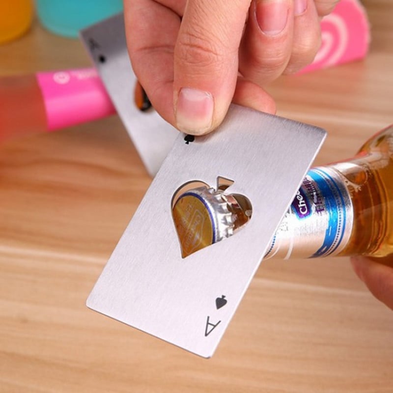 A Card-Shaped Can Opener