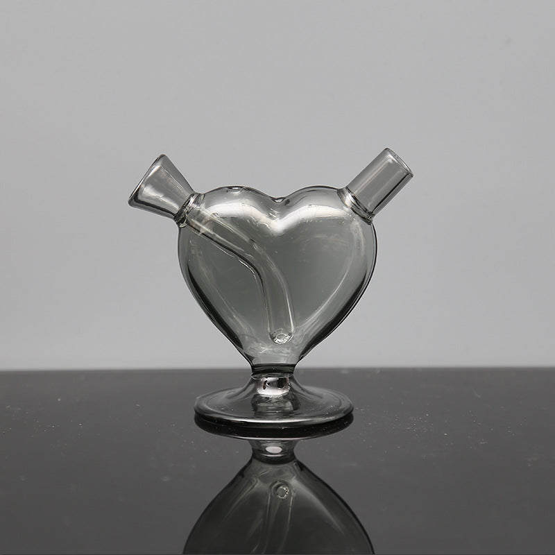Customizable Colorful Transparent Glass Heart Craft