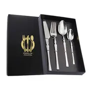 4-Piece Set of Stainless Steel Cutlery for Western Dining