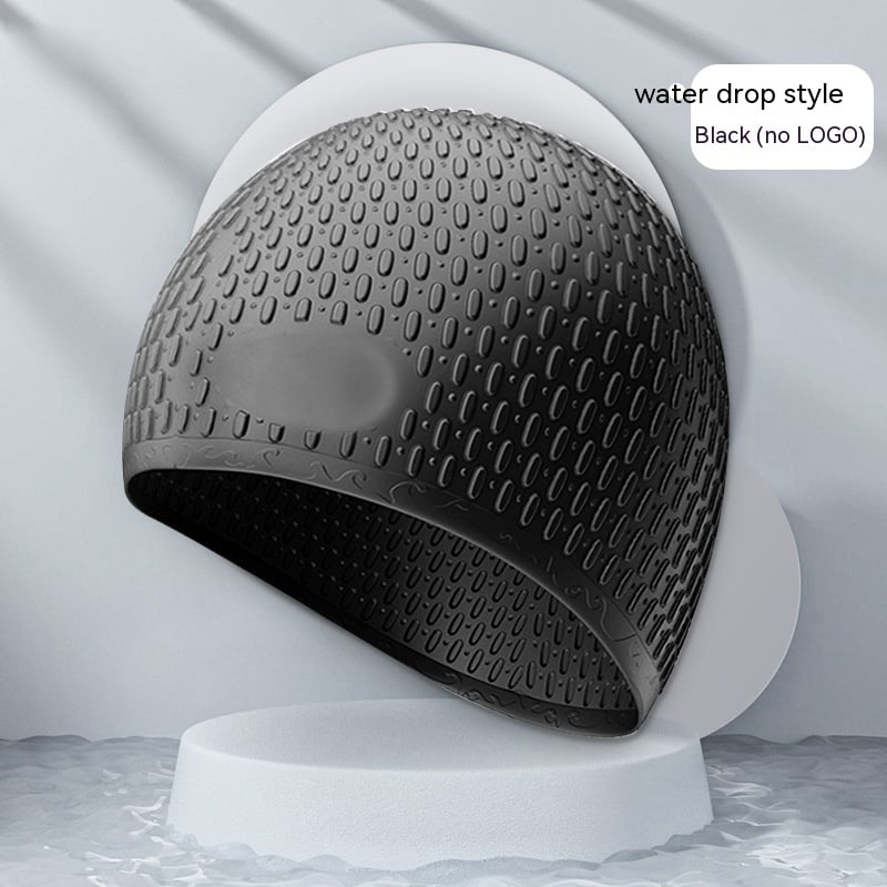 Fashionable Silicone Water Drop Swim Cap
