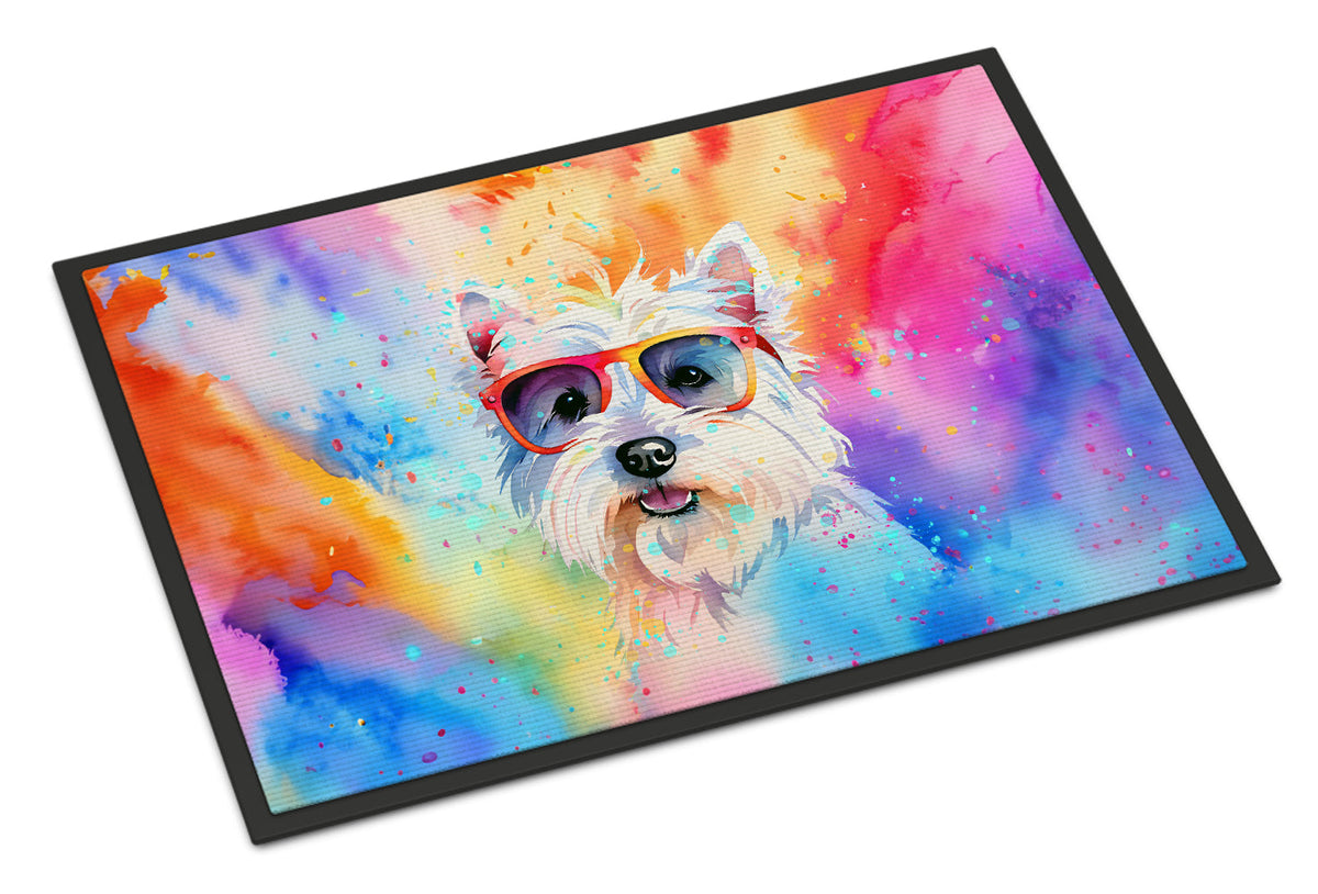 Westie Hippie Dawg Doormat
