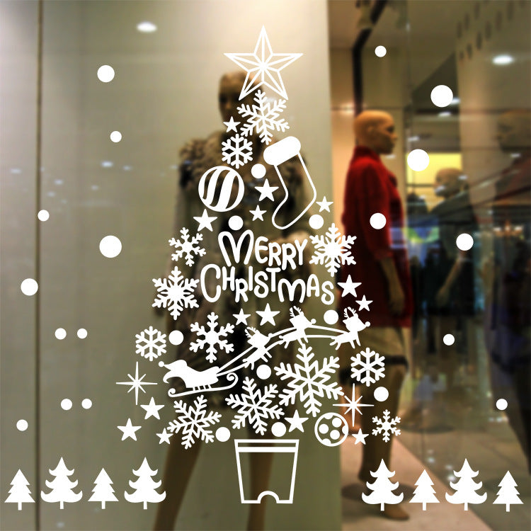 Christmas and New Year Static Cling Window Decorations