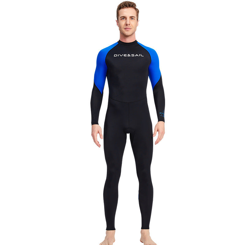 Men's Quick-Drying One-Piece Sunscreen Diving Suit