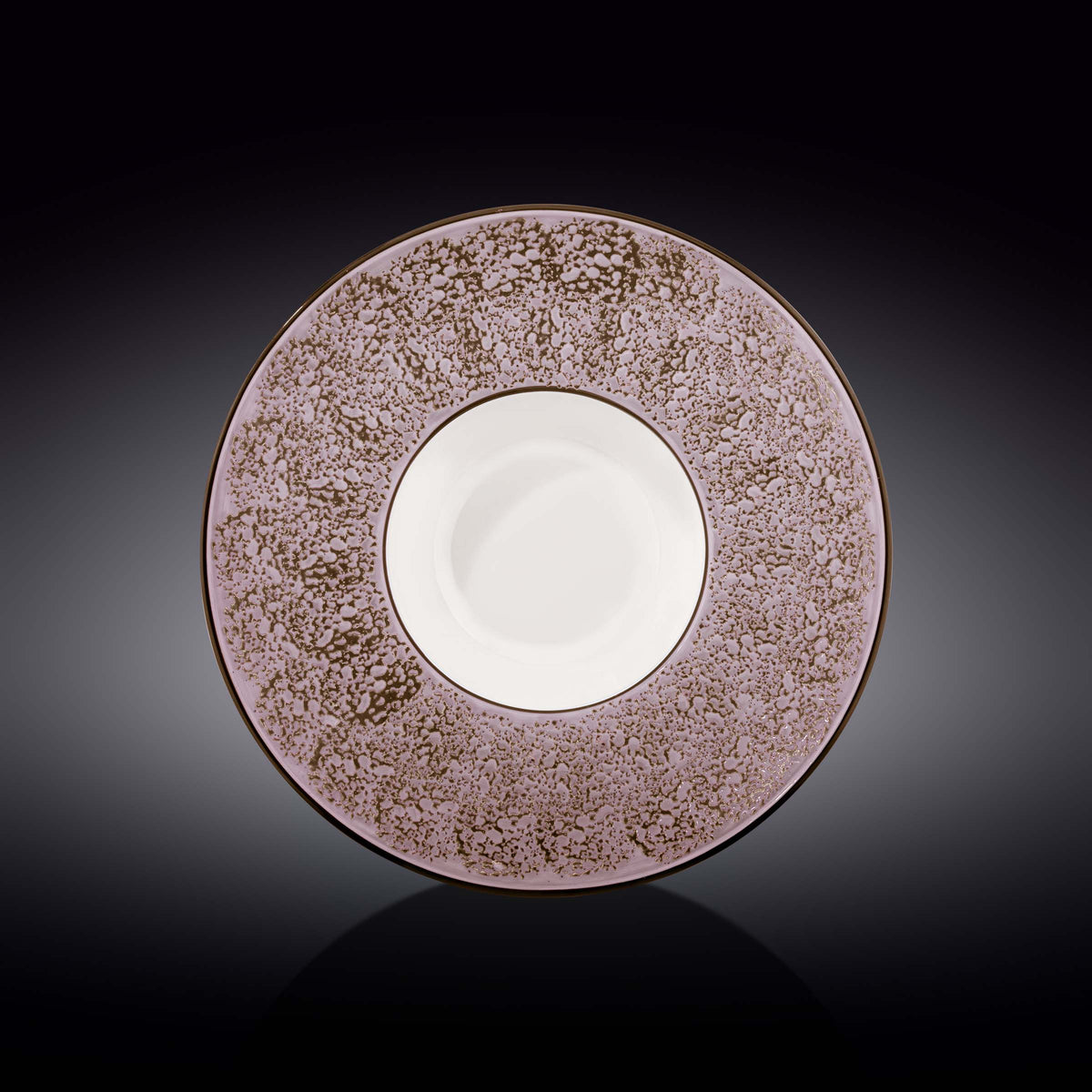 Violet / Lavender Porcelain Deep Soup or Salad Plate 10.5" inch | 8 Fl Oz |
