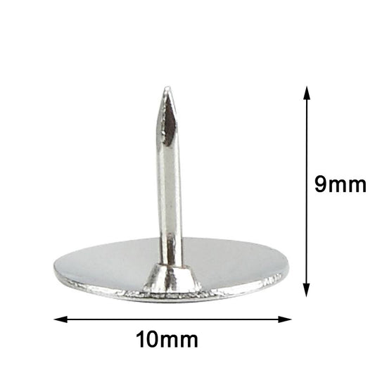 400-Piece Metal Push Pins in Gold and Silver