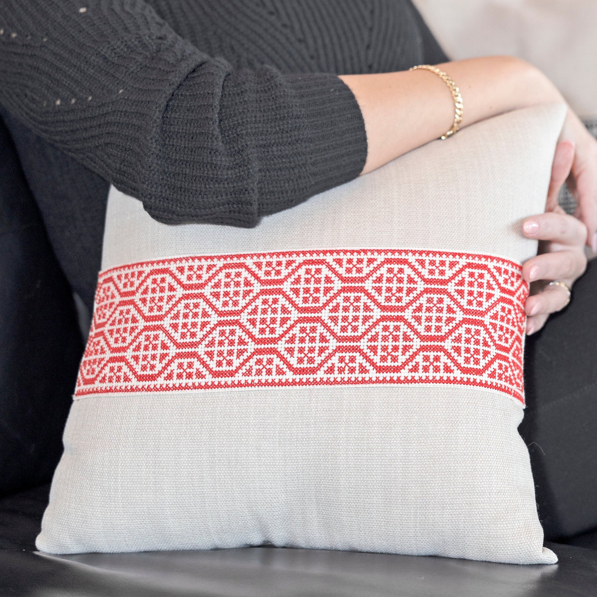 Palestinian Red Pillow Cover