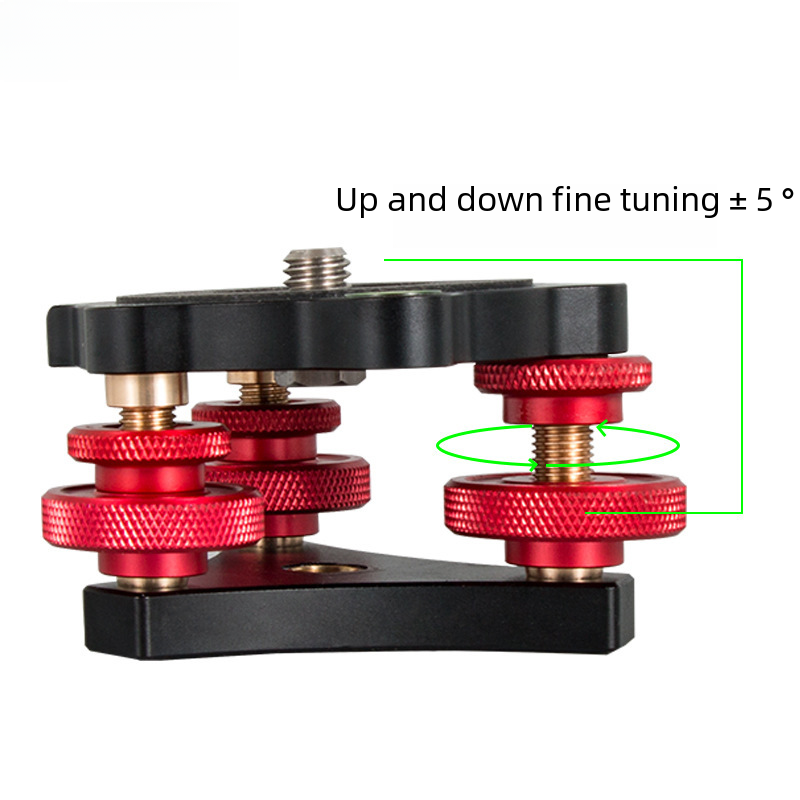 Camera Tripod Base with Adjustable Aluminum Angle