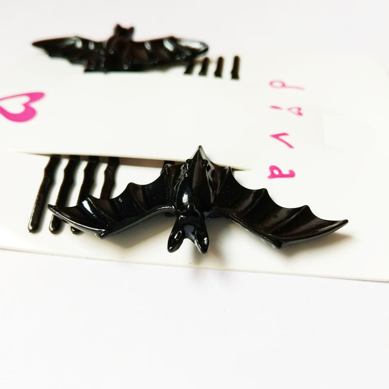 Black Bat Hair Clip - Headpiece Hair Accessory