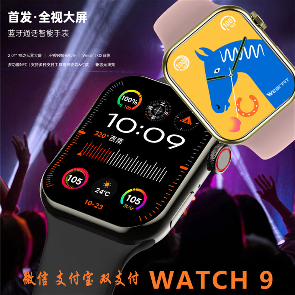 Smartwatch Series 9 CM9 with NFC and Voice Assistant
