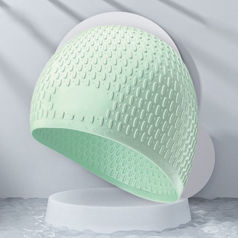 Fashionable Silicone Water Drop Swim Cap
