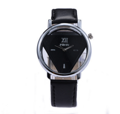 New Black and White Couple's Quartz Watch with Hollow Design