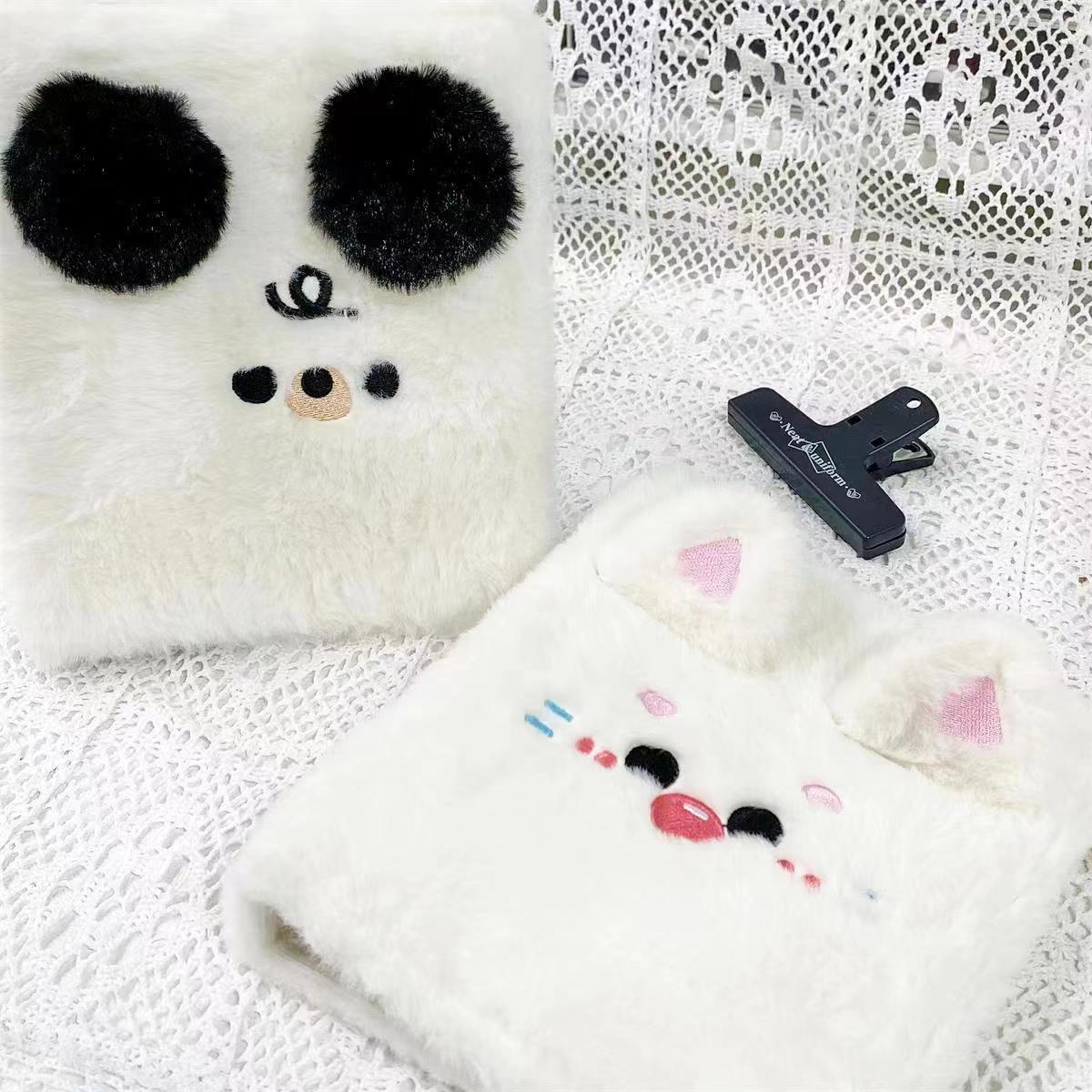 Cute Plush Photo Album with Removable Slots (Korean Style)