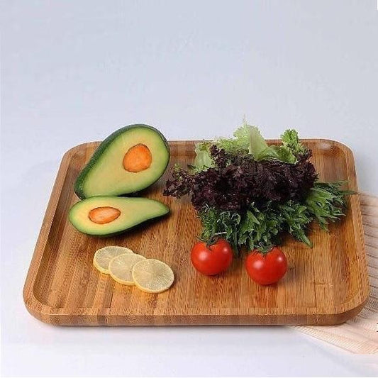 Bamboo Square Plate 11" inch X 11" inch |For Appetizers / Barbecue / Steak