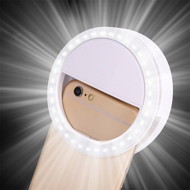 RK12 Portable LED Ring Light for Mobile Selfies
