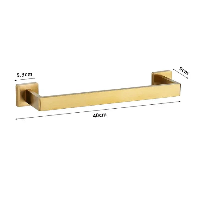 Wall-Mounted Stainless Steel Bathroom Hardware Set